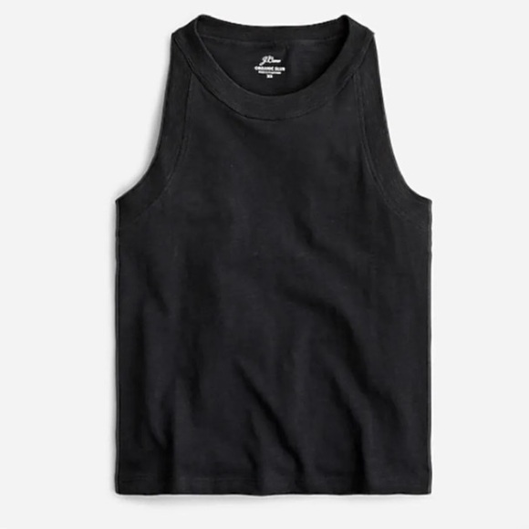 J. Crew Tops - New w Tag: J Crew 90s Organic Slub Cotton Tank. Black